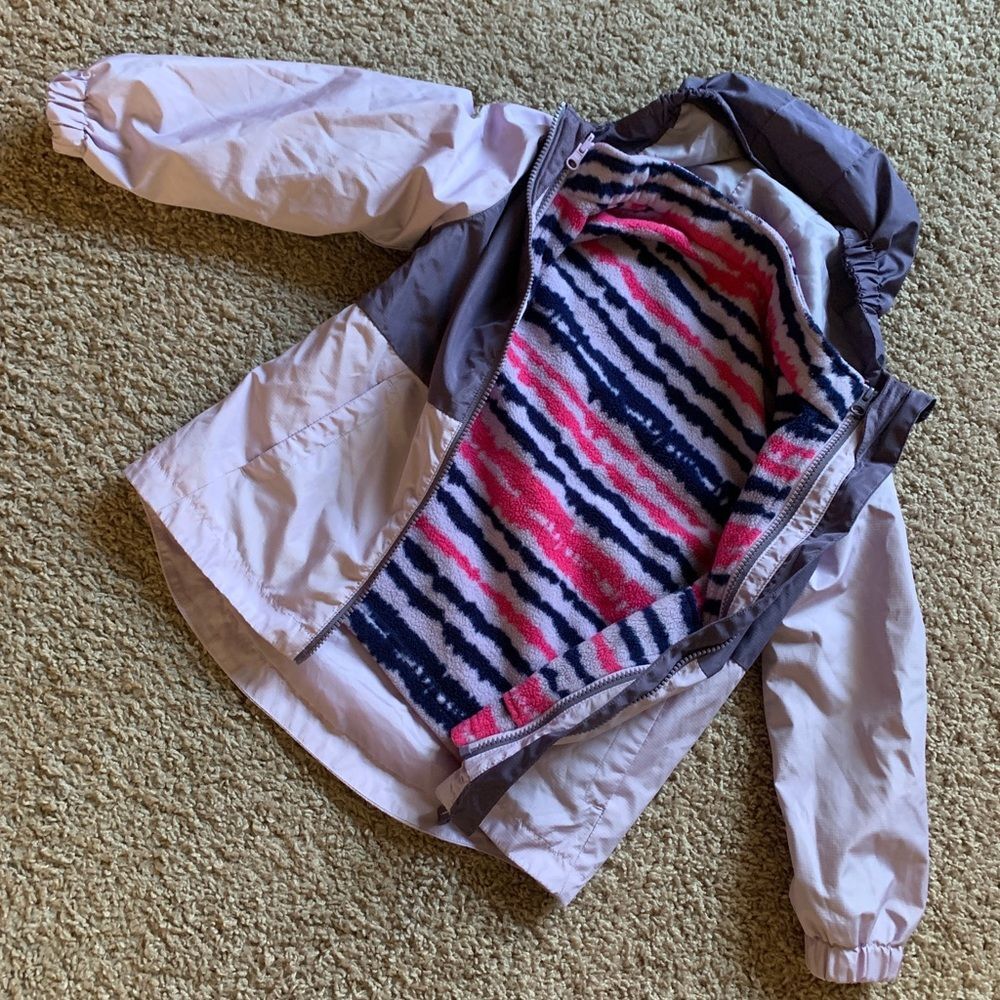 Eddie‎ Bauer Youth 3-in-1 Jacket Pastel Lilac Size X-Small (5/6) - Picture 15 of 16